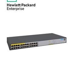 switch hp 1420-24g-poe+ (124w), 24 puertos rj-45 lan gbe.