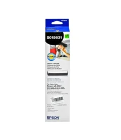 cartucho de cinta epson s015631, negro, para impresora lx-350.