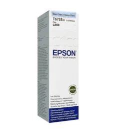 botella de tinta epson 673 (t673520), color cian claro, contenido 70 ml, para impreso