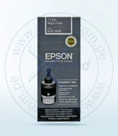 stept774120_2 botella de tinta epson 774 (t774120), 140ml, tinta negra, para impresoras epson workf