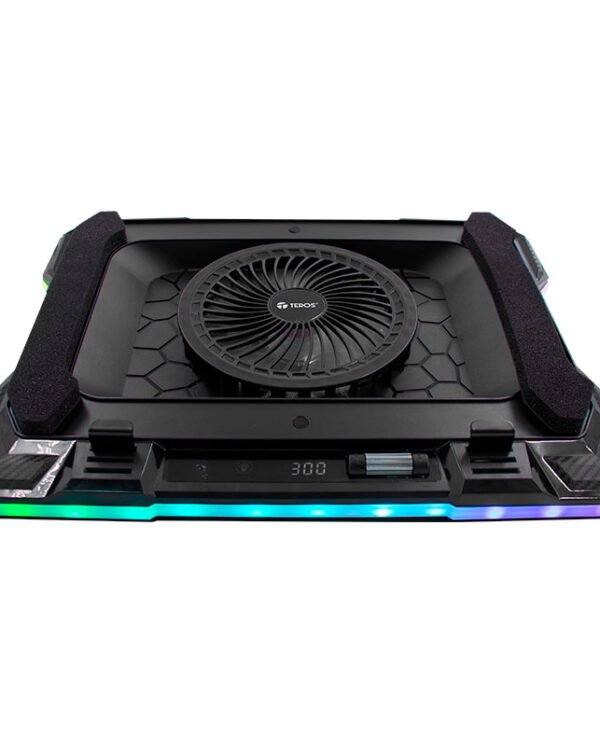 accte7133n_5 cooler teros te-7133n rgb, compatible con notebooks de 14 hasta 19cooler teros