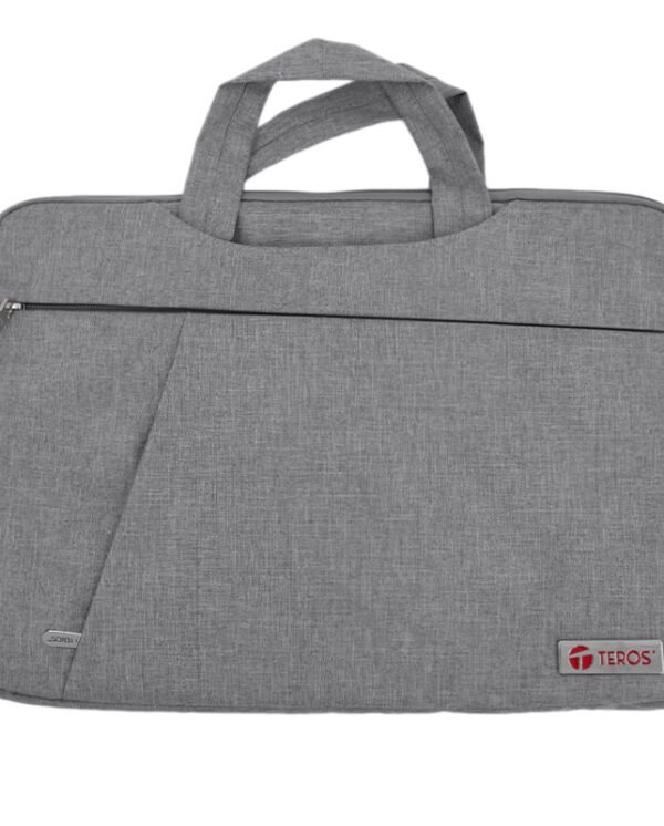 nbacte9019s_1 Maletín gris TEROS TE-9019S para notebooks de hasta 15.6", poliéster, gris