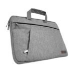 Maletín gris TEROS TE-9019S para notebooks de hasta 15.6", poliéster, gris