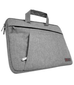 Maletín gris TEROS TE-9019S para notebooks de hasta 15.6", poliéster, gris