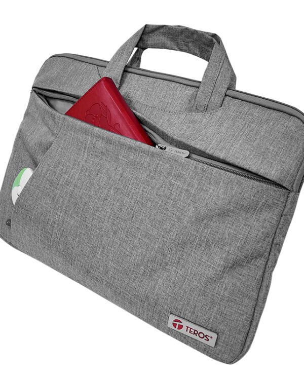 nbacte9019s_3 Maletín gris TEROS TE-9019S para notebooks de hasta 15.6", poliéster, gris
