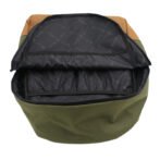 mochila teros te-acs9019, poliéster, notebook hasta 15.6, color verde militar + marr