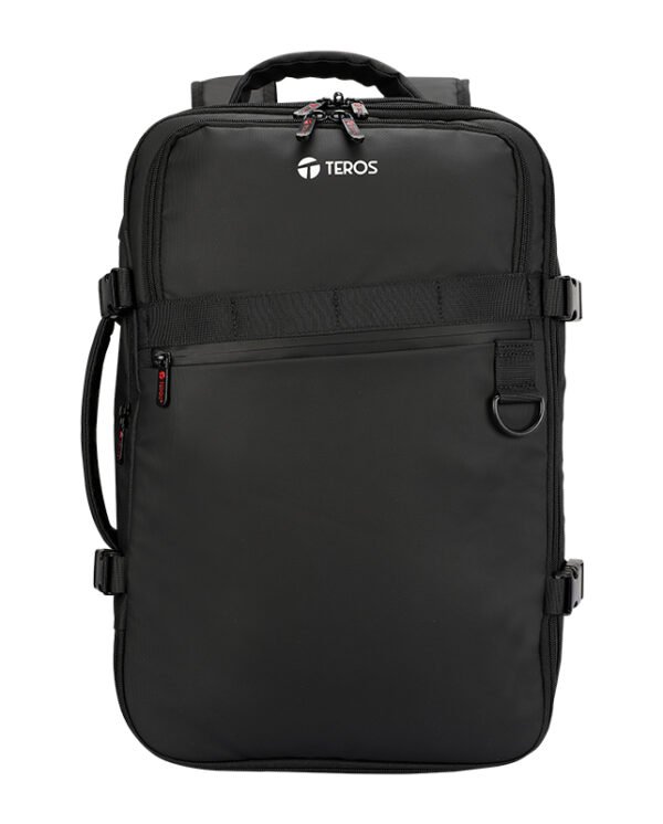 nbacte9025bk_1 BACKPACK TEROS TRAVEL BLACK TE-9025BK, para notebooks de hasta 15.6"