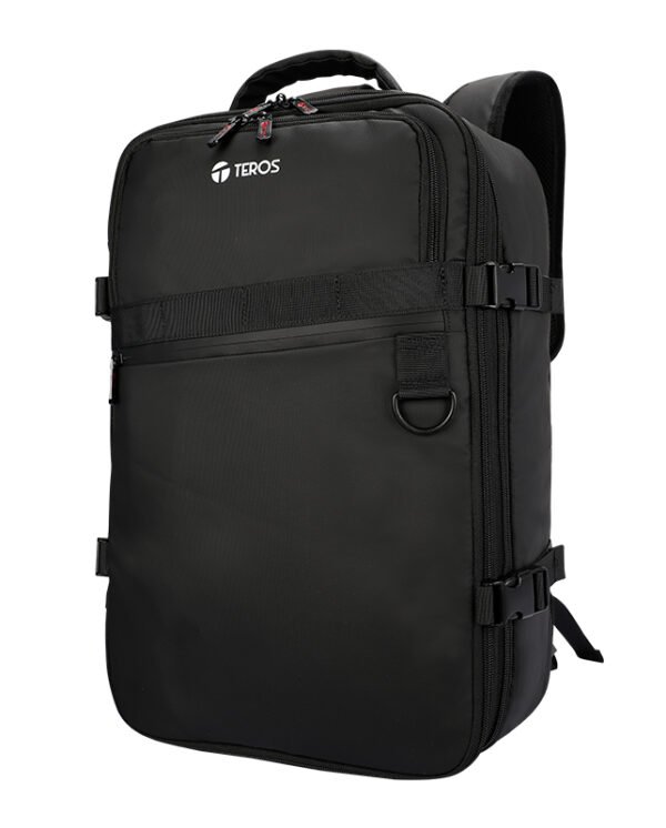 nbacte9025bk_4 BACKPACK TEROS TRAVEL BLACK TE-9025BK, para notebooks de hasta 15.6"