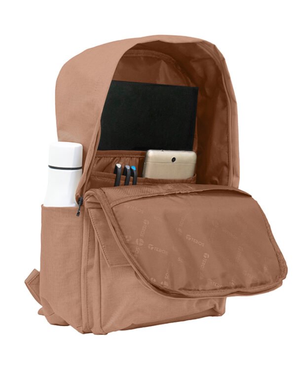 BACKPACK TEROS CITY II MOCHA MOUSSE TE-9029MM,para notebooks de hasta 15.6"